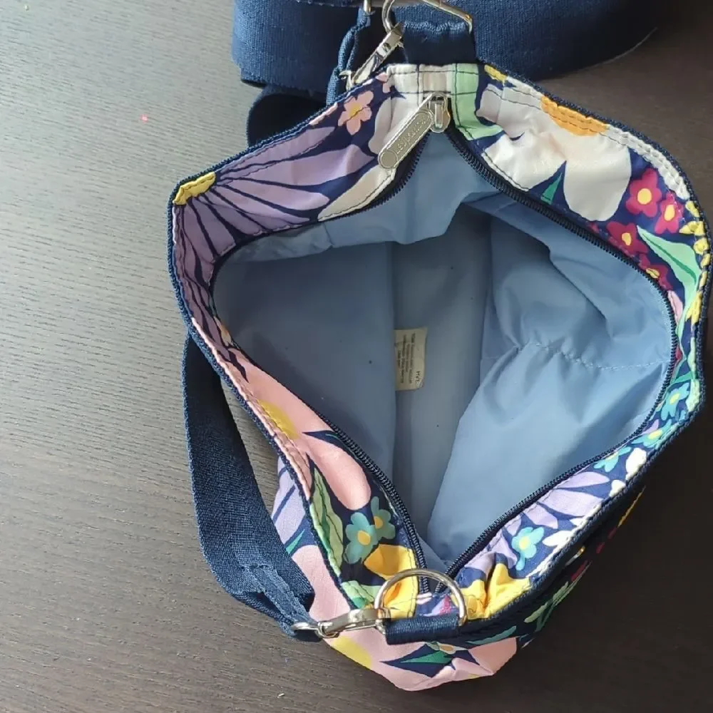 Lesportsac Merimecco Style retro Pop Art Floral Crossbody Shoulder Bag - Picture 4 of 17